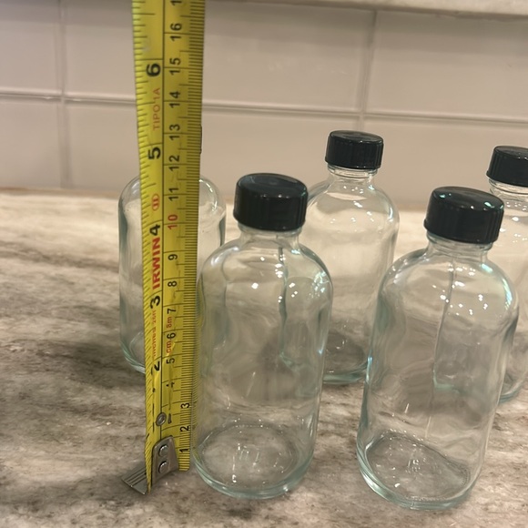 Set of 5 small  glass bottles - Picture 3 of 3